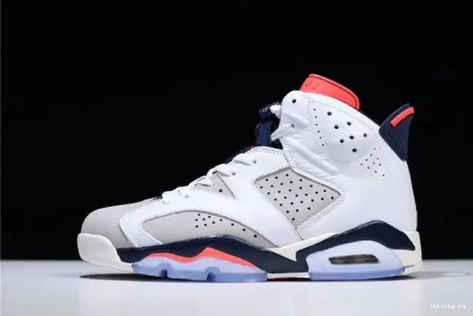 TB Jordan Tinker 6 White 384664-104 23-Neutral Infrared Air Retro Grey-Sail 0521